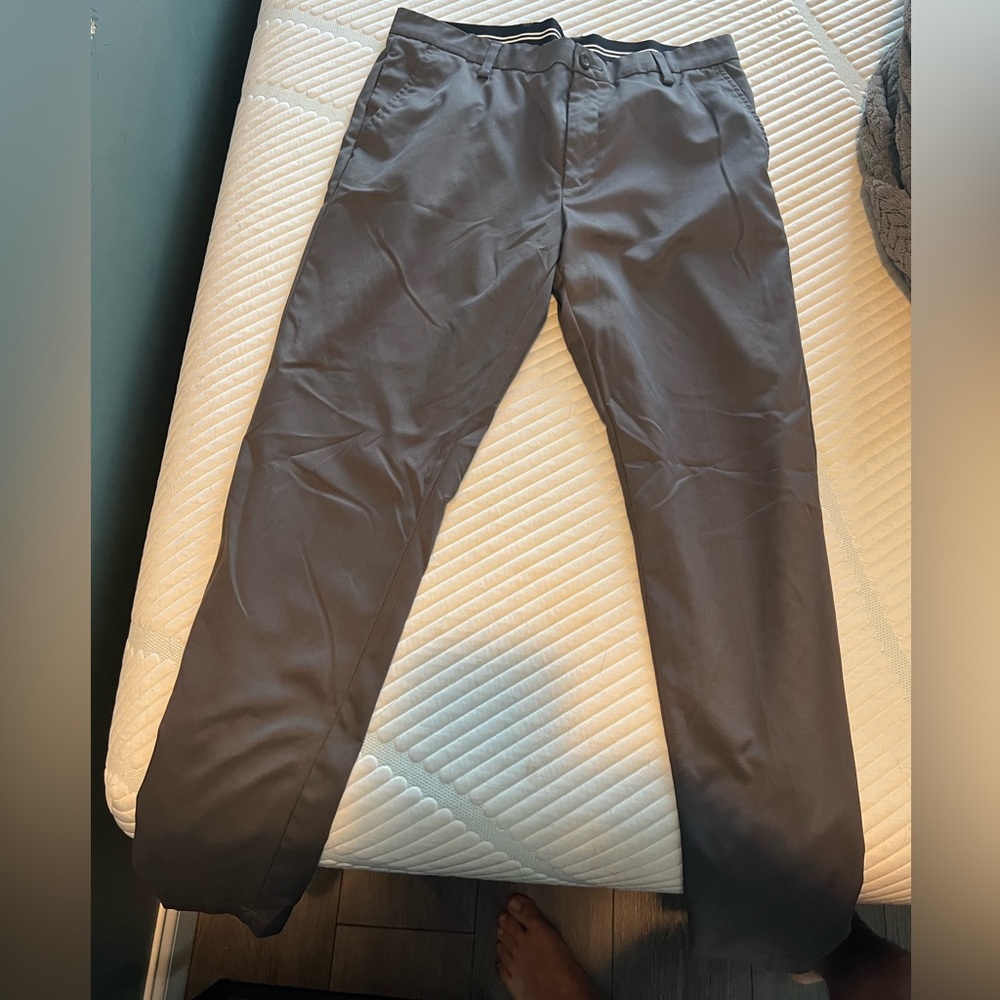 Amazon essentials Golf style pants 36x34 Black pair and Gray pair